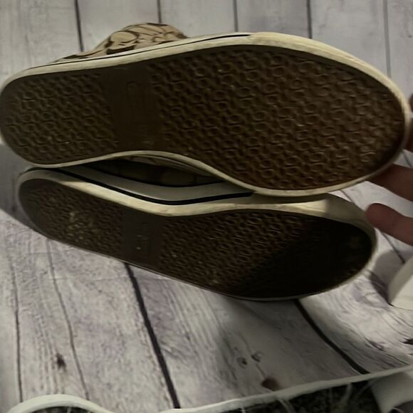 Coach - Logo High Tops - Shearling Lined - 8.5 - Brown - Picture 7 of 10